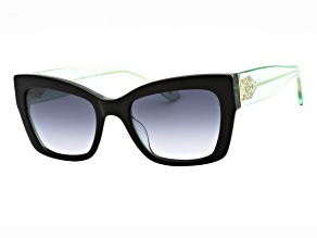 Kate Spade VALERIA Cat Eye Black Frame / Dark Gray Lenses Sunglasses