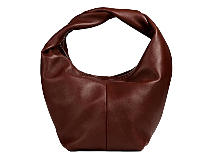 ショルダーバッグ・ポシェット Valentino Garavani Brown Leather Large Go-Hobo Shoulder Bag Valentino Garavani Brown Leather Large Go-hobo Shoulder Bag