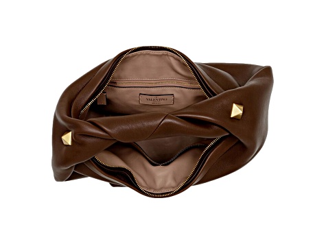 ショルダーバッグ・ポシェット VALENTINO GARAVANI BROWN LEATHER OVHAL SHOULDER BAG VALENTINO GARAVANI - Ohval small shoulder bag | Leam Roma