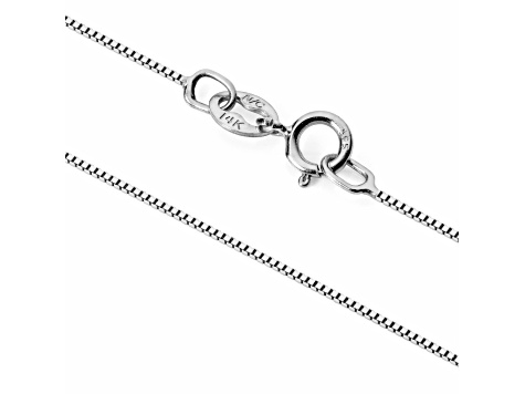 White Cubic Zirconia 14k White Gold Key Pendant With Chain 0.20ctw