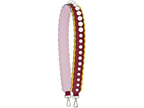 Fendi Strap You Pearl Embellished Black Cherry Lemon Handbag Shoulder Strap