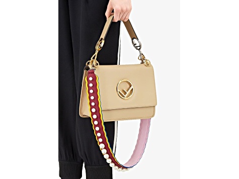 【限定特価】 Pearl You Strap Fendi Embellished Handbag Lemon Cherry Black 小物