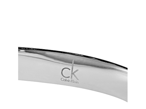 Calvin Klein Empathic Black Stainless Steel Bangle Bracelet