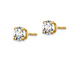 14K Yellow Gold Certified Lab Grown Diamond 1ct. VS/SI GH+, Screw Back Earrings