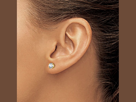 14K Yellow Gold Certified Lab Grown Diamond 1ct. VS/SI GH+, Screw Back Earrings
