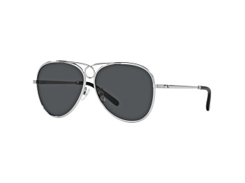 Picture of Tory Burch Women's Fashion 59mm Shiny Silver Sunglasses | TY6093-331187