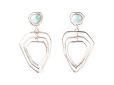 Barse Jewelry Blue Larimar Sterling Silver Organic Dangle Earrings