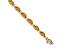 14K Two-tone Gold Citrine Bracelet