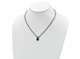 Sterling Silver Antiqued with 14K Accent Amethyst and Peridot Necklace