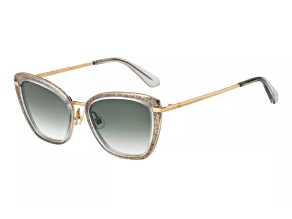 Kate Spade Pink Filagree Frame / Green Lenses Cat Eye Sunglasses