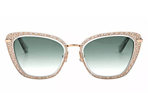 Kate Spade Pink and Green Cat Eye Sunglasses KATE SPADE AMELIE/G/S 35JJP PINK /GREEN CAT EYE Sunglasses  main image 3