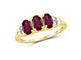 Red Ruby 14K Gold Over Sterling Silver Ring 1.80ctw