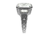 Judith Ripka 16.70ctw Square Bella Luce Diamond Simulant Rhodium Over Sterling Silver Statement Ring