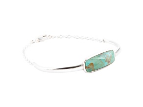 Barse Jewelry Blue Composite Turquoise Sterling Chained Up Cuff Bracelet