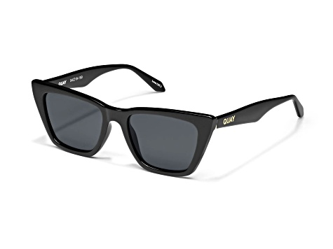 Quay Call the Shots Black Cat Eye Frame / Smoke Lenses  display picture 1