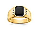 10K Yellow Gold AA Diamond Ring