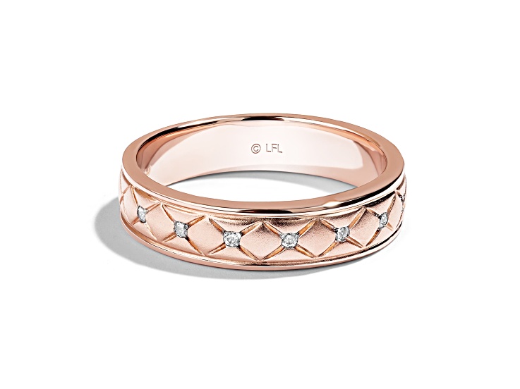 Star Wars™ Fine Jewelry I Love You White Diamond 14k Rose Gold Ring 0.10ctw