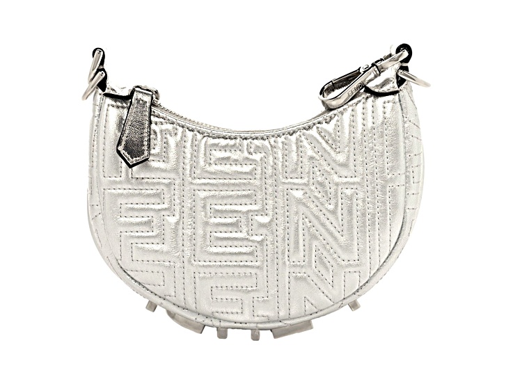 Fendi x Marc Jacobs Fendigraphy Silver Tone Mini Hobo