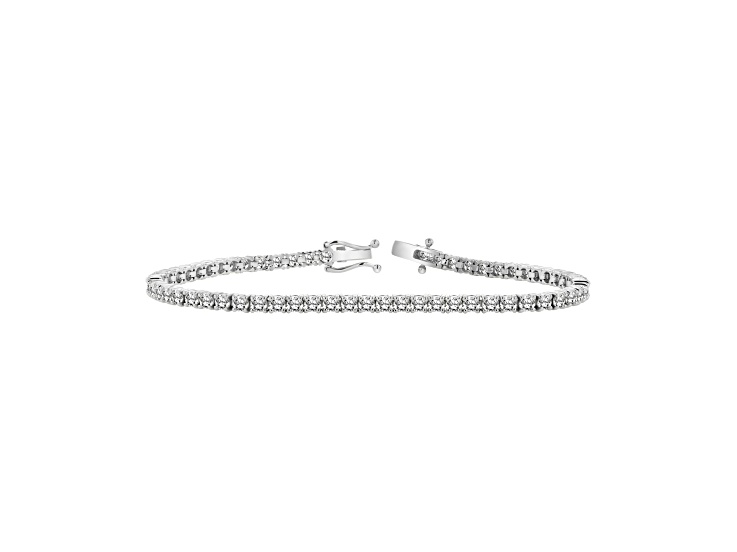 4.00ctw Lab-Grown Diamond Tennis Bracelet in 14k White Gold