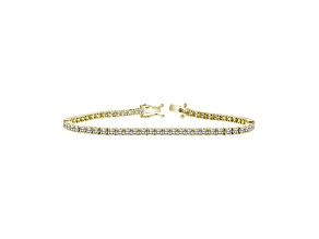 4.00ctw Lab-Grown Diamond Tennis Bracelet in 14k Yellow Gold