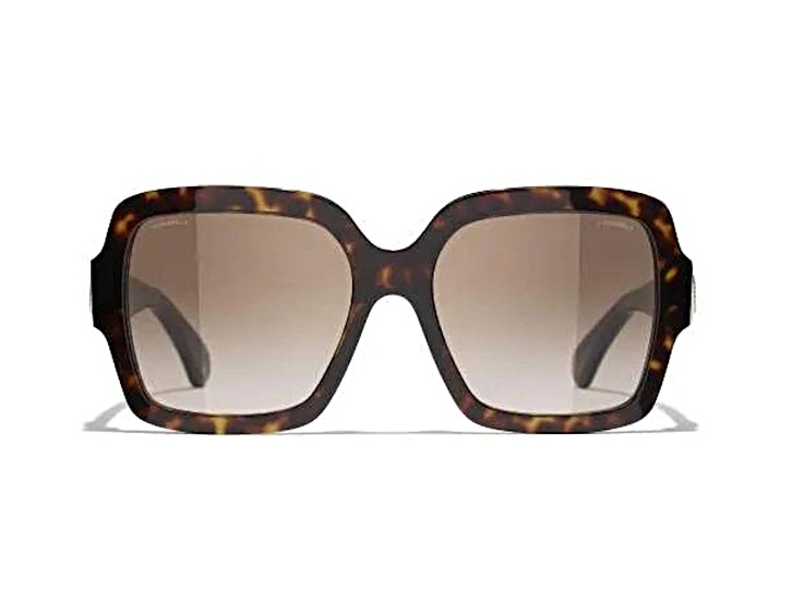 Chanel Dark Havana Square Frames with 