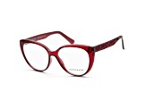 Longchamp Women's Fashion 55mm Wine Opticals|LO2682-602