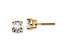 14K Yellow Gold Certified Lab Grown Diamond 2ct. VS/SI GH+, Screw Back Earrings