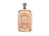 Silver Treasures By Samuel B. 1oz Copper Statue Of Liberty Ingot with Sterling Silver/18k Gold Frame