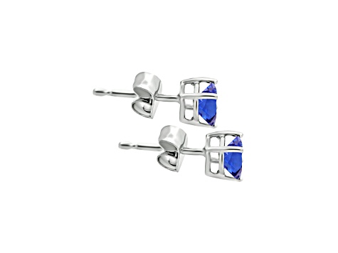 Tanzanite Rhodium Over 14k White Gold Earrings 0.87ctw