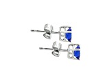 Tanzanite Rhodium Over 14k White Gold Earrings 0.87ctw