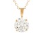 14k Yellow Gold 2.00ctw Round White IGI Certified Lab-Grown Diamond Solitaire Pendant F/VS1