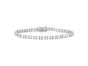 Lab Created white Sapphire Sterling Silver Tennis Bracelet 7.83ctw