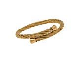 Stainless Steel Yellow Cable Bangle Bracelet