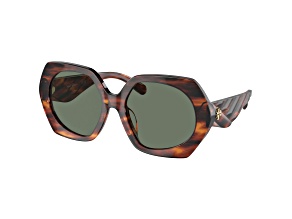 Tory Burch Women's 55mm Dark Wood Sunglasses
