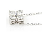 White Lab-Grown Diamond 14k White Gold Necklace 1.00ctw