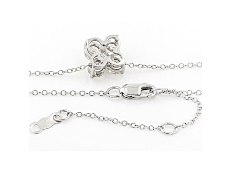 White Lab-Grown Diamond 14k White Gold Pendant 1.00ctw