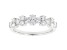 White Lab-Grown Diamond 14k White Gold Band Ring 1.00ctw