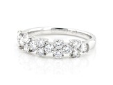 White Lab-Grown Diamond 14k White Gold Band Ring 1.00ctw