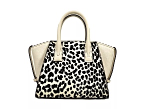 Michael Kors Avril Extra Small Satchel Crossbody Handbag in Light Cream Multi