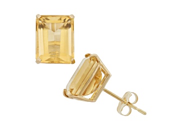Picture of Citrine 10K Yellow Gold Earrings 4.00ctw
