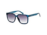 Guess Men's 60 mm Shiny Blue Sunglasses