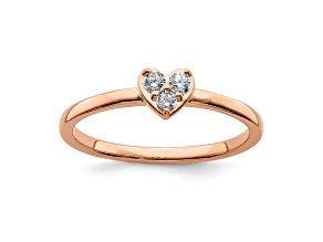 14K Rose Gold First Promise Diamond Promise/Engagement Ring 0.13ctw