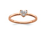 14K Rose Gold First Promise Diamond Promise/Engagement Ring 0.13ctw