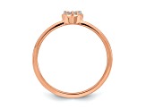 14K Rose Gold First Promise Diamond Promise/Engagement Ring 0.13ctw