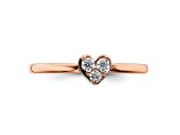 14K Rose Gold First Promise Diamond Promise/Engagement Ring 0.13ctw