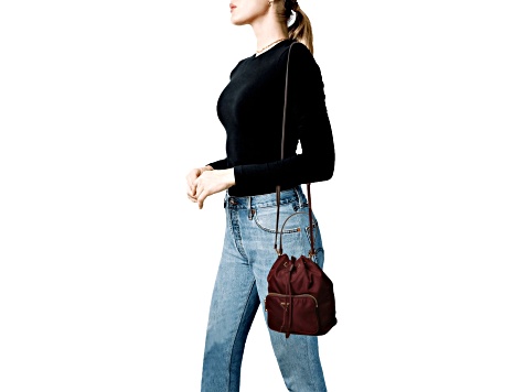 ショルダーバッグ・ポシェット PRADA BURGUNDY RE-NYLON DUET BUCKET BAG Burgundy Prada Duet Re-Nylon bucket bag | PRADA