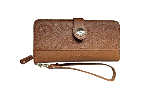 New Stone Mountain cheapest Leather Wristlet