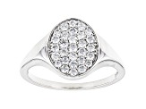 Round White Lab-Grown Diamond 14kt White Gold Ring 0.50ctw