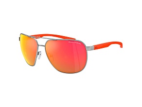 Armani Exchange Men's 63mm Matte Silver Sunglasses