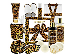 Lovery Deluxe Home Spa Kit with Honey Almond Scent – 17pc Relaxing Bath Gift Set